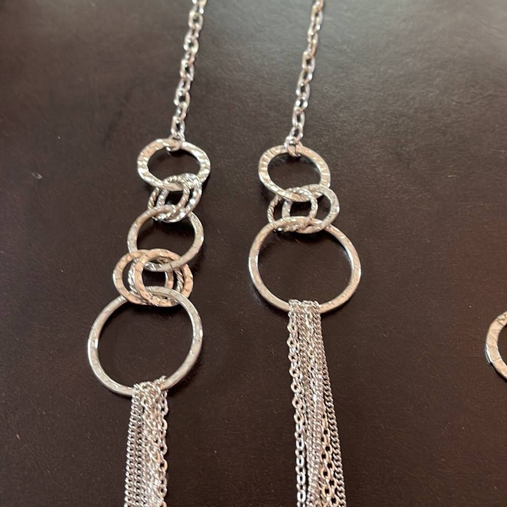 Silver Necklace/Earring Set - Picture 3 of 3